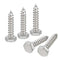 uxcell Hex Head Lag Screws Bolts, 30pcs 1/4" x 1-1/4" 304 Stainless Steel Partial Thread Wood Screws