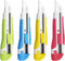 XW 18mm Snap-off Utility Knife, Auto-lock Retractable Box Cutter, Assorted Colors, 12 Blades, 4-Pack