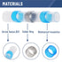 Bates Solder Seal Wire Connectors, 150 pcs Waterproof Heat Shrink Butt Connectors, Solder Wire Connectors