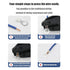 250pcs Non-Insulated Ring Terminals, Copper Connectors AWG22-16 Crimp Ring End Terminal for Electric Wire