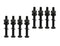 LBY 8 Sets 5/16-18×2-1/2'' Hex Head Screws Bolts, Nuts, Flat & Lock Washers Kit, Alloy Steel (Black)