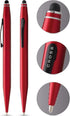 Cross Tech2 Ball Pen with Stylus, Red, in Blister Metallic Rot