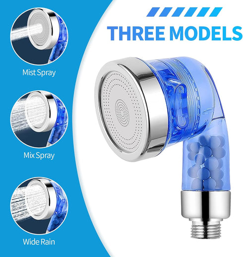 1Pcs 3 Blue Shampoo Bowl Sprayer Head with Filter Salon Shampoo Bowl Faucet Sink Sprayers Lava Cabezas Para Peluquera