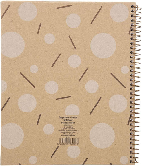 Mintra 100% Recycled Notebooks, Letter Size (8.5in x 11in), Design Set 3pk