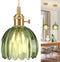 Pendant Light Fixtures,Mini Hanging Lights Green Glass Vintage Pendant Light 5.1Inch E26