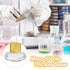 PATIKIL 4Pcs 10ml Graduated Cylinder, 3.3 Borosilicate Glass Measuring Cylinder Round Base for Lab Experiment