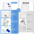Magnetic Desktop Whiteboard with Stand, 16'' x 12'' Double-Sided Dry Erase Board with 6 Markers and 1 Eraser