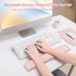 MOSISO Computer Keyboard Stand, Wrist Rest & Mouse Pad Set, Ergonomic Massage Keyboard Wrist Rest for Office Home