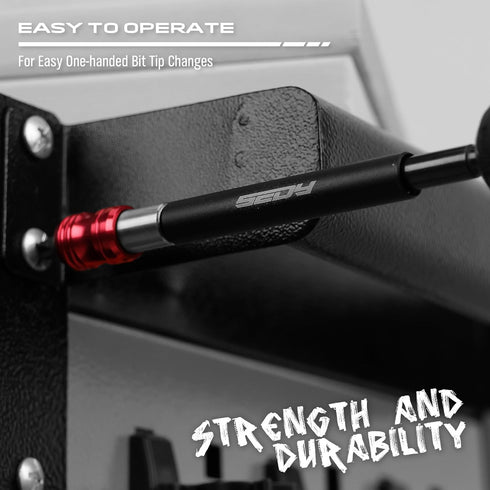 Magnetic Screwdriver Bit Holder Set, 2-Piece 1/4 Inch Hex Shank Quick Release Extension Adapter for Impact Driver