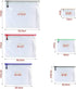 Oaimyy 16Pcs Mesh Zipper Pouch Document Folders, Plastic Zip File Bags for School Office Supplies, Travel Organizing
