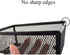 HAHIYO Stackable Mesh Tray Cup 6 x 3 x 2 inches, Sturdy Desk Drawer Organizer Container, 2 Pack Black with Soft Foam