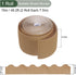YOKIVE 1 Roll Bulletin Board Border - White Board Trim Edge Scalloped Cork Board Border for Classroom Decor