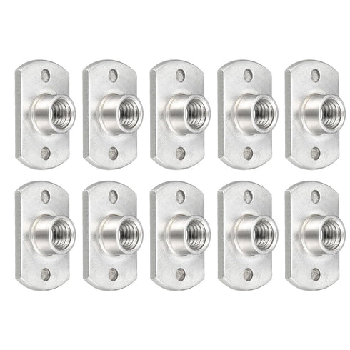 METALLIXITY Spot Weld Nuts (M6) 10Pcs, Carbon Steel Double Tab Fastener Nut for Industrial Building