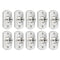 METALLIXITY Spot Weld Nuts (M6) 10Pcs, Carbon Steel Double Tab Fastener Nut for Industrial Building