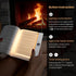 3 Dimmable Large Smart Flat Book Light, Rechargeable Clear LED Reading Lamp with Colors & Timer, Full Page Panel Plate