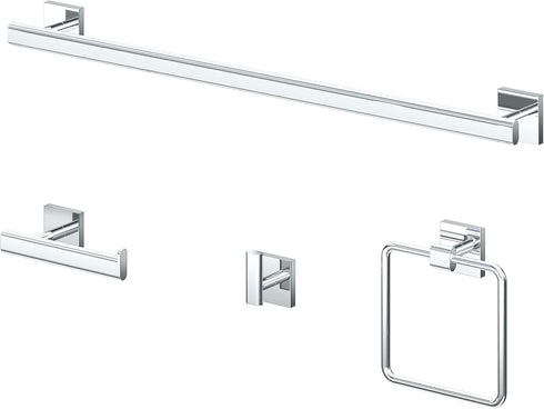 Gatco 4053 Elevate Euro Tissue Holder, Chrome