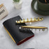 YIUMLMN 3Pcs Metal Notebook Ring Binder for Use on A7 Paper, 6 Ring Metal Binder Mechanisms,Surface Plating Ring Binder Mechanisms by YIUWLMN