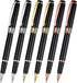 Weighted Rollerball Pens, Heavy Grip Pens for Hand Tremors, Black Ink, 3 Colors, Low Dexterity, 6 Count