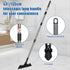Qaestfy Grout Brush with Long Handle for Cleaning, Stiff Bristles Handheld Tile Scrub Brush, V-Shape Crevice Cleaning