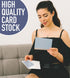 Set 20 Pack 4x6 VNS Creations Bundle - Thank You Cards With Envelopes Bulk & Stickers - - Light Blue and Navy Blank