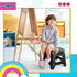 Stool,11 Inch Black,1 Pack Delxo Folding Step Non-Slip Foldable Step Stools for Kids and Adults,Portable Foldable Step