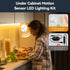 2 6.56Ft 12V Dimmable Closet HOUHUI Under Bed Lights Motion Sensor COB LED Strip, x Warm White Motion Activated LED