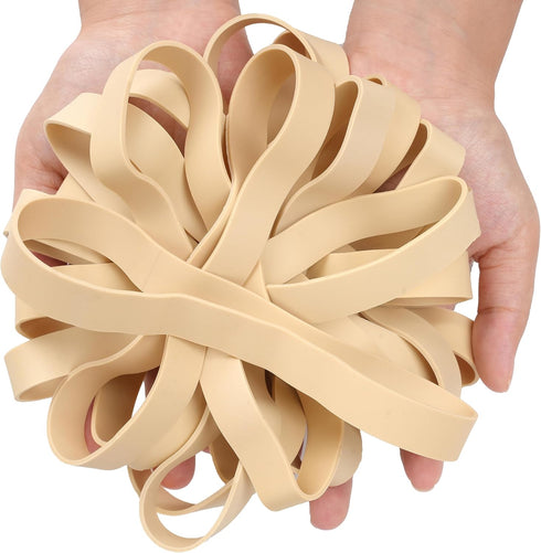 Rubber Bands Size#107, 33PCS Heavy Duty Big Wide Elastic Bands for Office Supply & Trash Can