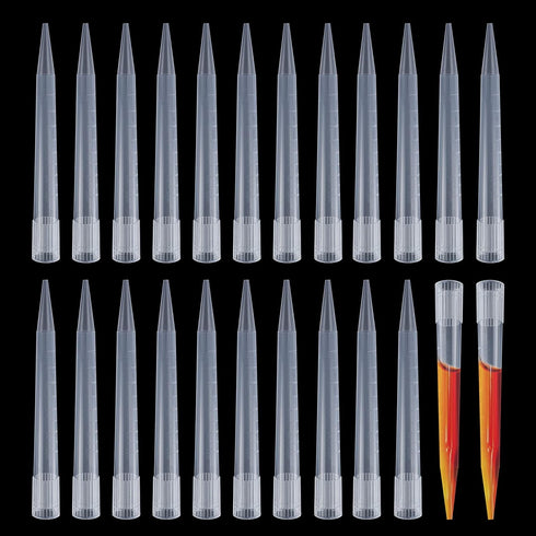 FOUR E'S SCIENTIFIC 5mL Pipette Tips - Transparent Liquid Micropipette Tips 100pcs, Autoclavable