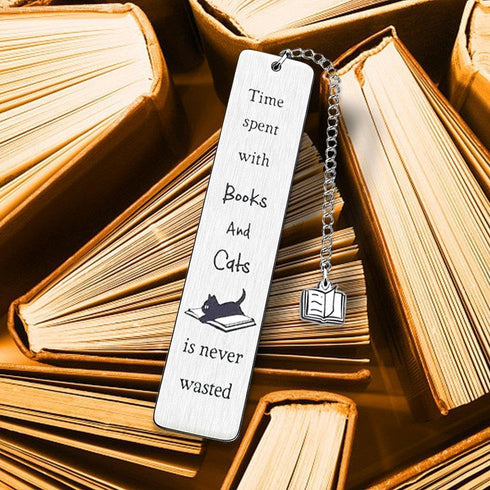 Funny Cat Bookmark, Cat Lovers Gifts for Women, Cute Bookmarks for Book Lovers
