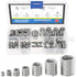 Glarks 84Pcs Stainless Steel Wire Thread Inserts - Thread Repair Sleeve Kit, Metric Assortment