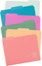 U Brands U-Eco Poly File Folders, Set of 24, Assorted Brights, 1/3-Cut Tabs, 100% Recycled Labels