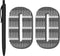 deegtran 100 Pack Pens Bulk, No Bleed Black Barrel Click Pens, Wholesale Retractable Ballpoint Pens, Medium Point,
