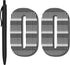 deegtran 100 Pack Pens Bulk, No Bleed Black Barrel Click Pens, Wholesale Retractable Ballpoint Pens, Medium Point,