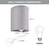 Set 2, 3-Color (3000K/4000K/6000K), Wall Sconces of Plug in Wall Sconces with On/Off Switch, Selectable Fabric Linen