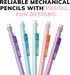 BIC Xtra-Smooth Mechanical Pencils, 40-Count Pack, Medium Point (0.7mm), Pastel Erasers, Bulk School or Office Supplies