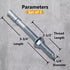 1/4 x 3-3/4'' Wedge Anchor, 1/4 Inch Diameter for Concrete, 5 PCs Heavy Duty Zinc Plated Concrete Wall Anchor