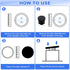 30Pcs 3/8"(9.5mm) uxcell Plastic Hole Plug, Round Tubing Inserts, Furniture End Cap Protection Glide for Chair Sofa