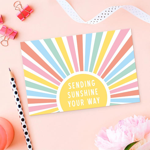 Sweetzer & Orange Thinking of You Postcards Pack (60 cards) 4x6 Assorted Blank Flyers, Sympathy Coupons, Greeting Sheets