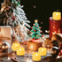 24 Pack 1.5" 1.2" x Battery Operated LED Tea Light Candles, Small Outdoor Flameless Flickering Votive Candles, Electric