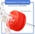 ALWSCI 250mL Lab Gas Washing Bottle, Graduated Lab Buffer Bottle, GL45 with Filter Disc