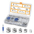 Cam Locks for Furniture 90 Pcs 3-in-1 Eccentric Wheels Cam Lock Fasteners Compatible with IKEA Hardware Parts
