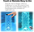 Generic 16 (2pcs,Large) Colors Rose Rays Crystal Diamond Table Lamp, RGB Color Changing Lamp with Touch & Remote, USB
