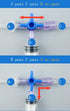 6pcs Disposable Medical Valve 3-Way Stopcocks with Luer Connections for DIY Research Projects