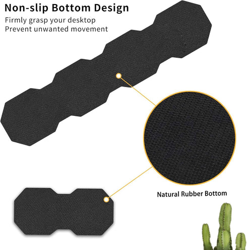 Ergonomic Mouse Pad with Wrist Support Gel and Keyboard Wrist Rest Set + Coaster, Cute Non-Slip Rubber Base Mousepad,