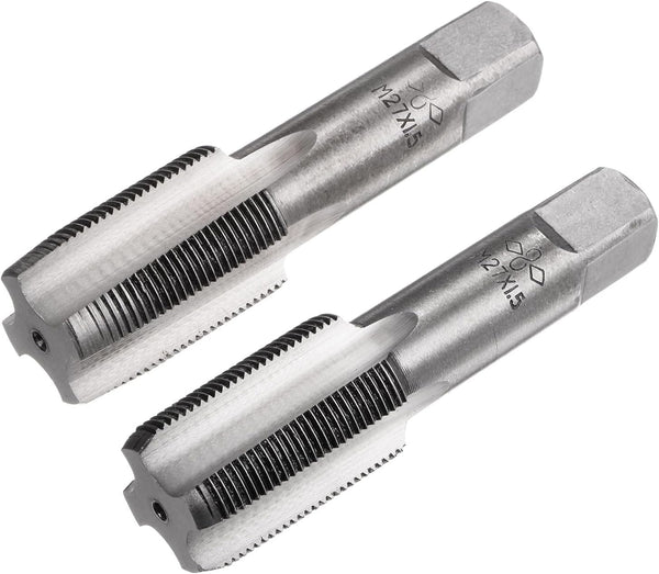 uxcell Metric Hand Tap M27 Thread 1.5 Pitch, 4 Straight Flutes H2 Alloy Tool Steel Tapping Tools for Repairing