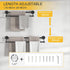 16-26 Inches SUS304 BESy Adjustable Double Bath Towel Bar for Bathroom Stainless Steel Towel Holder, Hotel Style Wall