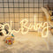 Oh Baby LED Neon Sign for Baby Shower Backrop Decor, 19.6x8.6 Inch
