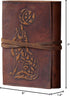 7x5 200 Clever wolf leather journal for men grimoire journal with lock leather journals for women, bound dairy