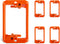 5 Pack Low Voltage Mounting Brackets 1 Gang - Cable Wall Plate Bracket for Old Work, HDMI, Coaxial, Speaker Wire