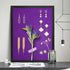 Purple Bulletin Board Cork Boards with Felt, 17" x 13" Small Display Pin Board for Walls, Jewelry, Photos